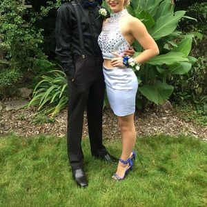 Two piece homecoming dress